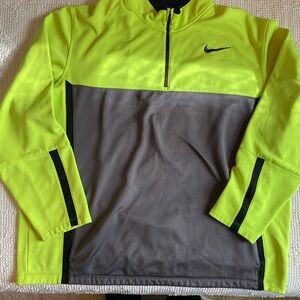 Nike Golf Bright Yellow and Gray Half-Zip Pullover